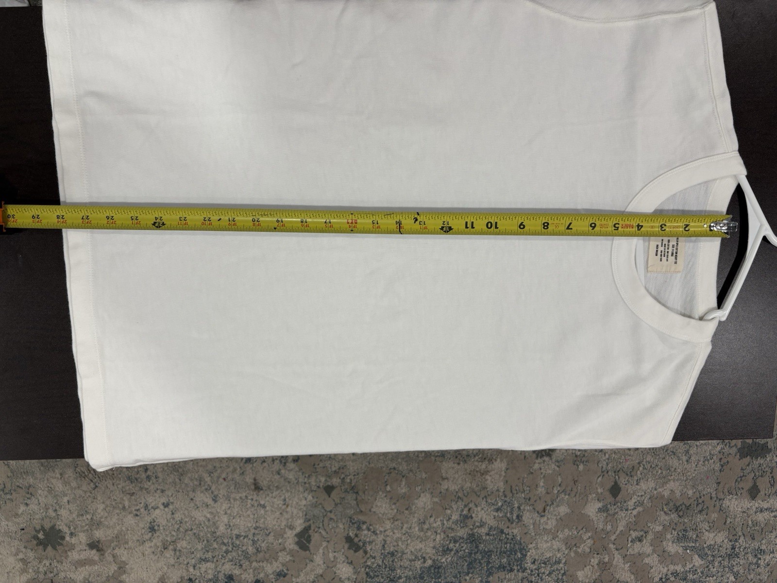 NWT Buck Mason Men’s White Field Spec Cotton Heavy Tee XL Retail $62 gallery