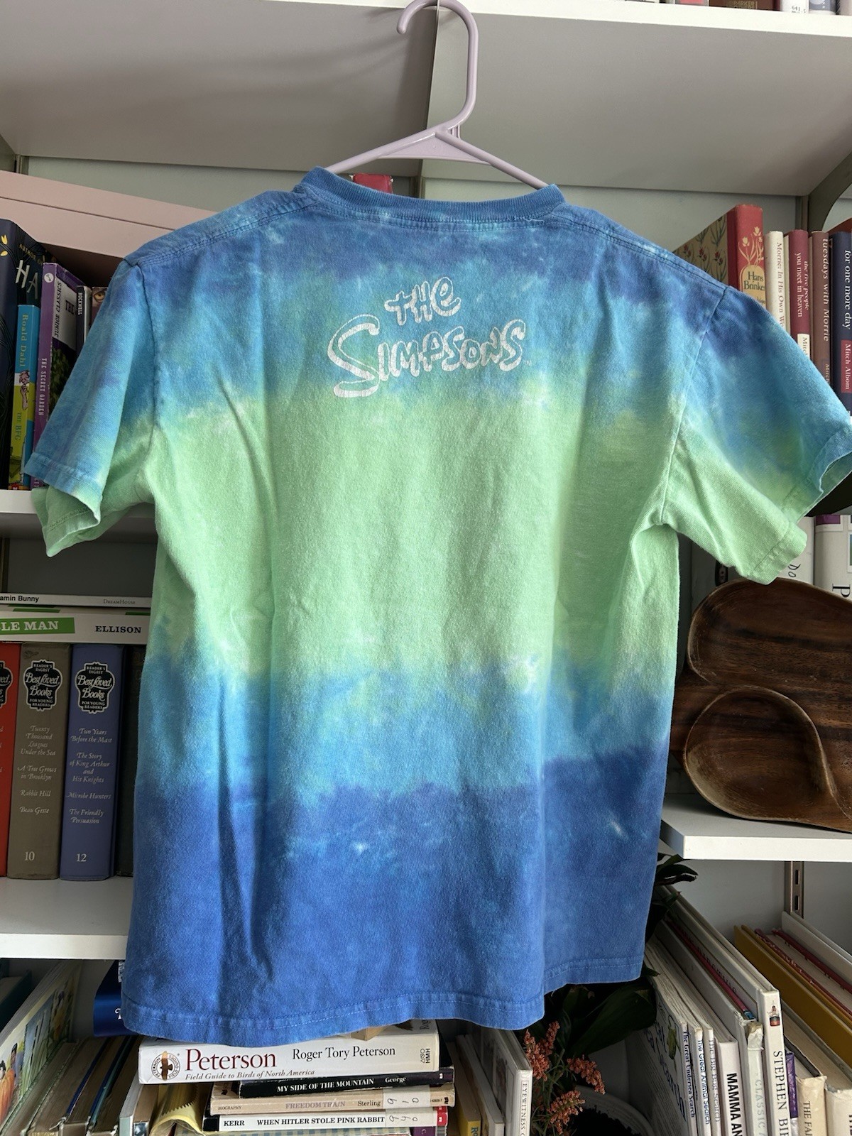 The Simpson’s Tie Dye Blue Green Graphic Tshirt Size Unknown See Measurements gallery