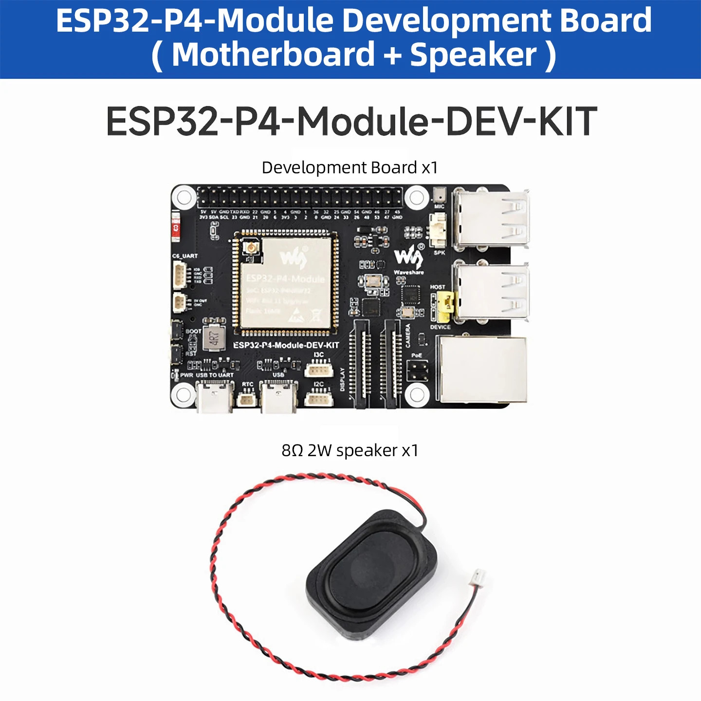 Esp32-P4-Module-Dev-Kit ESP32-P4 Development Board with ESP32-C6 Wifi 6 Bluetoot