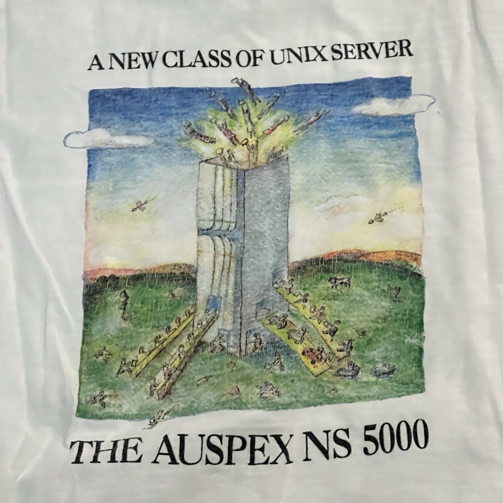 Vintage 90s Unix Auspex NS 5000 Shirt M Network Server Graphic IBM Computers gallery