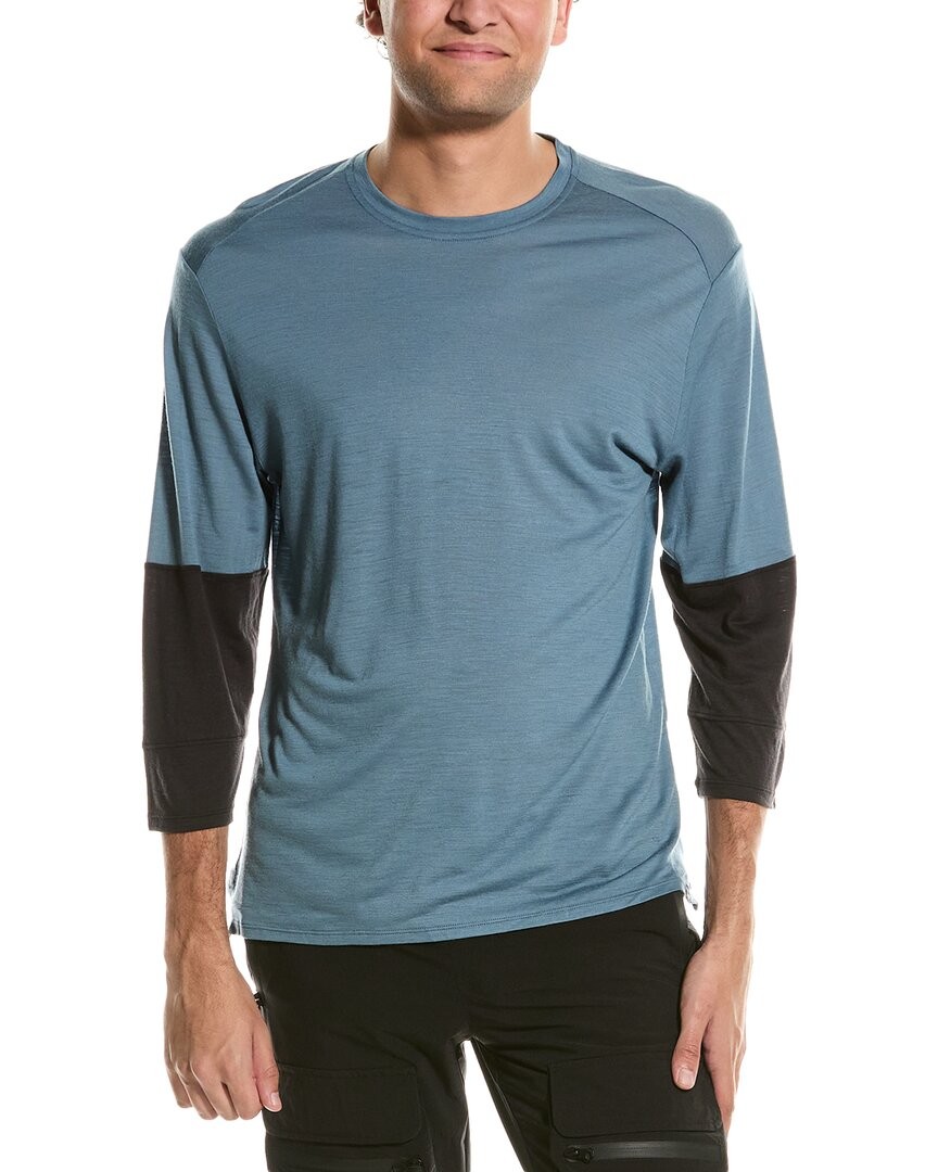 Patagonia® Bike Jersey Wool-Blend T-Shirt Men’s Blue S