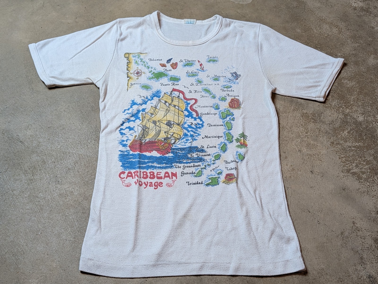 Vintage Caribbean Voyage T Shirt See Measurements gallery
