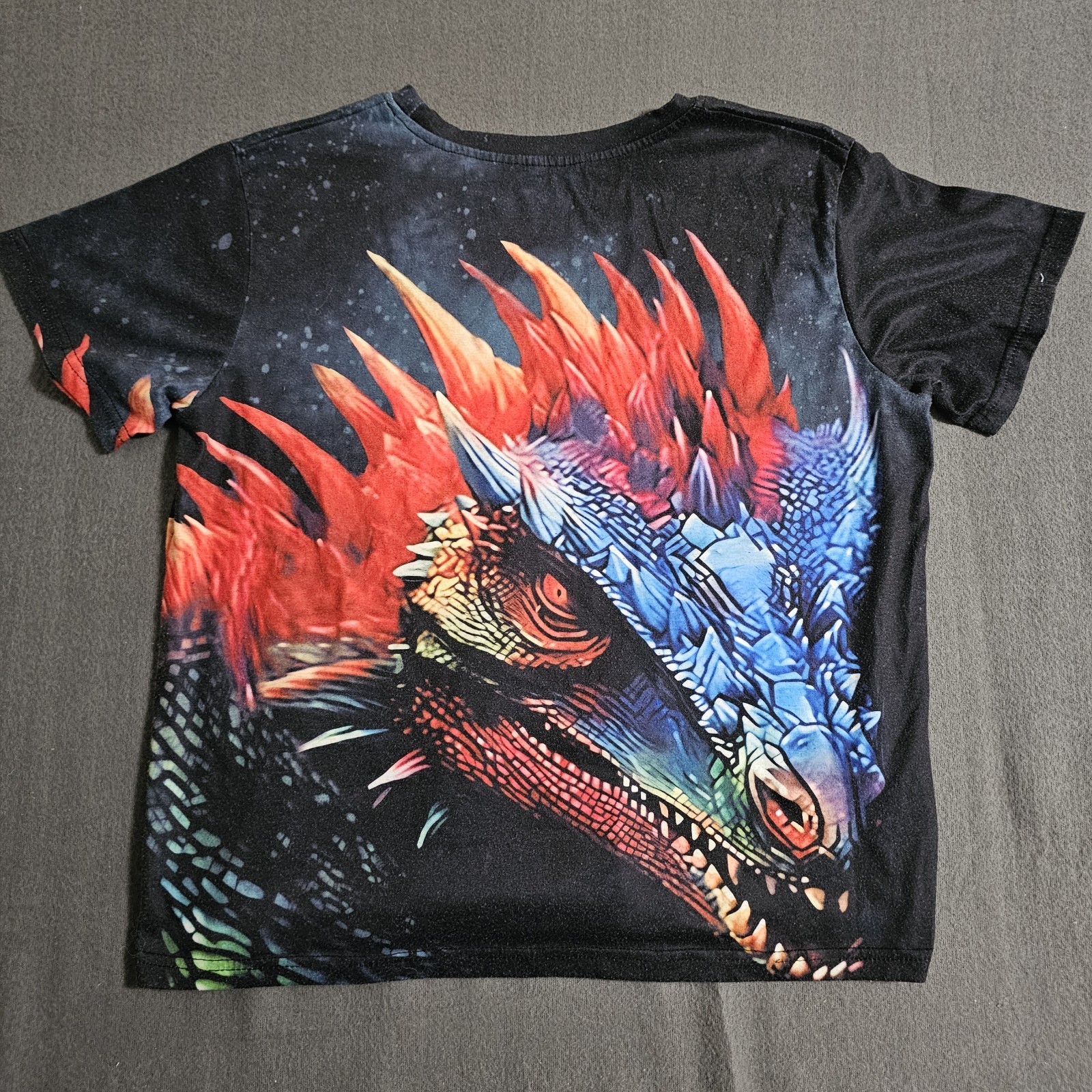 Unbranded Sz 170 Polyester Dragon AOP Short Sleeve T-Shirt gallery