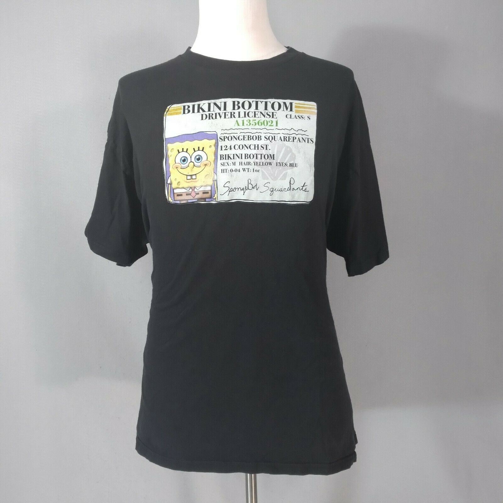 Nickelodeon SpongeBob Square Pants Shirt adult men’s 2XL XXL black Cotton