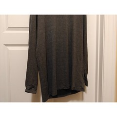 Uniqlo Heattech Extra Warm Mens Long Sleeve Crew Neck Thermal Top Grey L