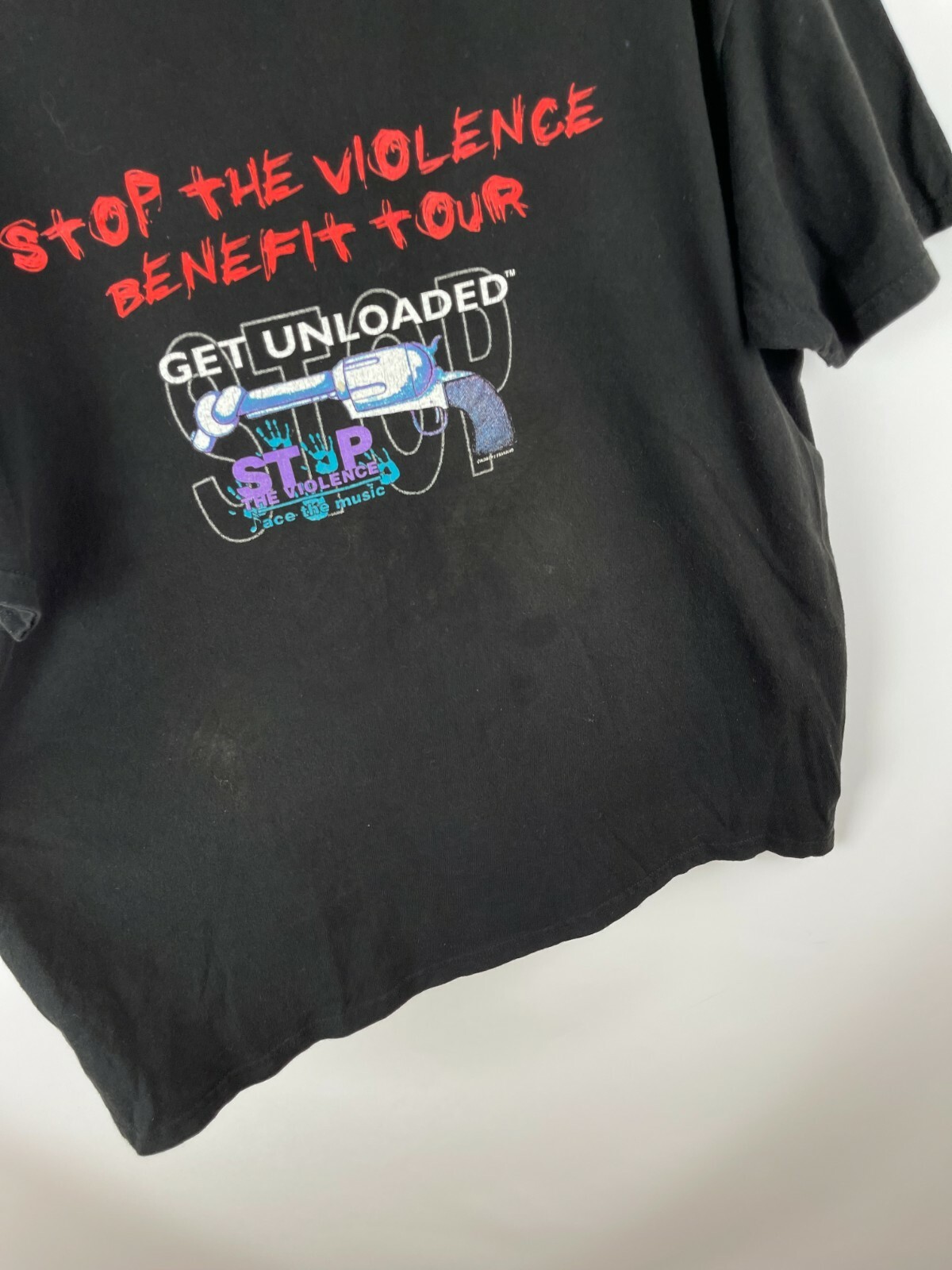 Lee vintage 90s Stop the violence benefit tour band tee gallery