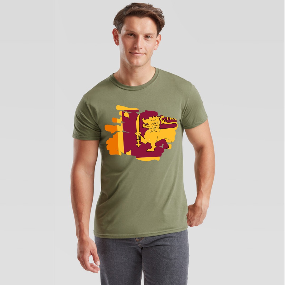 Sri Lanka Flag Travel Mens T-Shirt National Heritage gallery