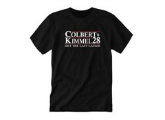 Colbert Kimmel 28 Get The Last Laugh Funny | Kids & Adult Unisex Tee Tshirt