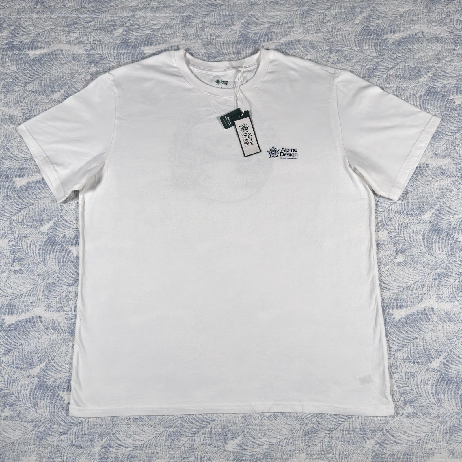 Alpine Design Rocky Mountains Colorado T-Shirt Mens Size XL White Organic Cotton gallery