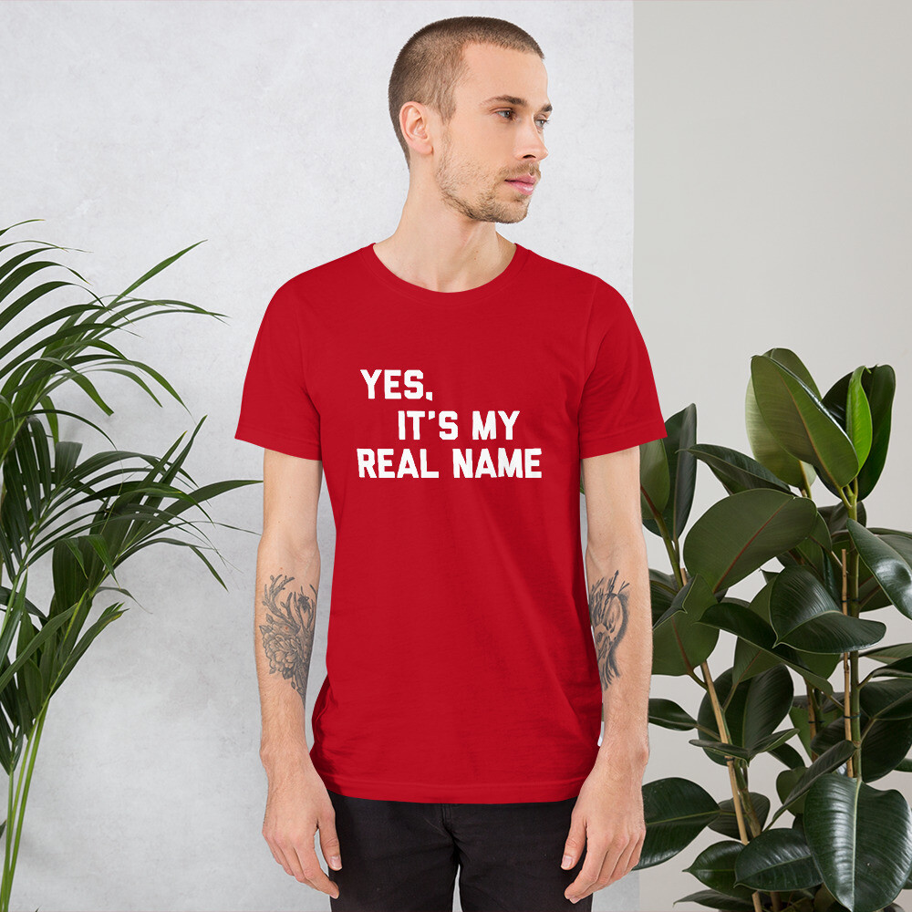 Yes, It's My Real Name T-Shirt, Chevy Chase, SNL, Christmas Vacation, 70s gallery