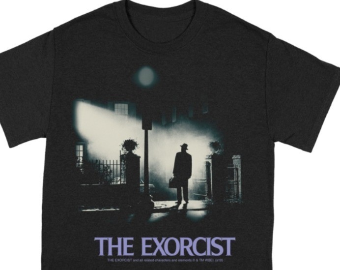 The Exorcist Poster X-Large Black T-Shirt unisex official licensed merchandise gallery