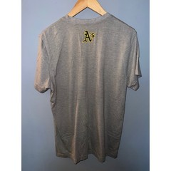 Baseballism Oakland Athletics As Hat Tip Graphic T-Shirt Gray Mens Large MLB