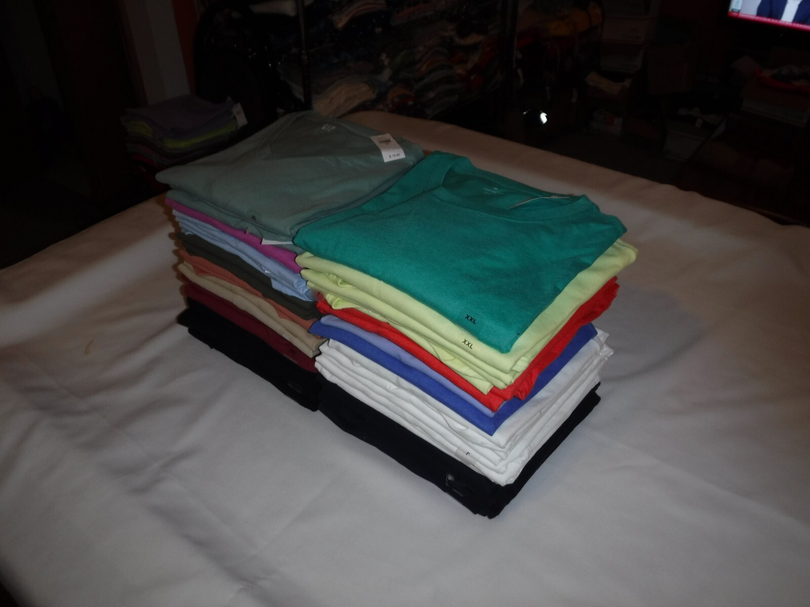 Short Sleeve Men's T-Shirt ,GAP,XXL,XL,L,M,S,XS,Crew Neck & V Neck Many Solid Co gallery