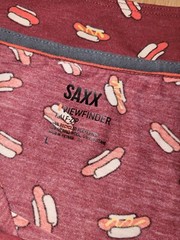 Saxx Viewfinder Long Sleeve Half Zip Top Red/Hot Dog Men’s Size L