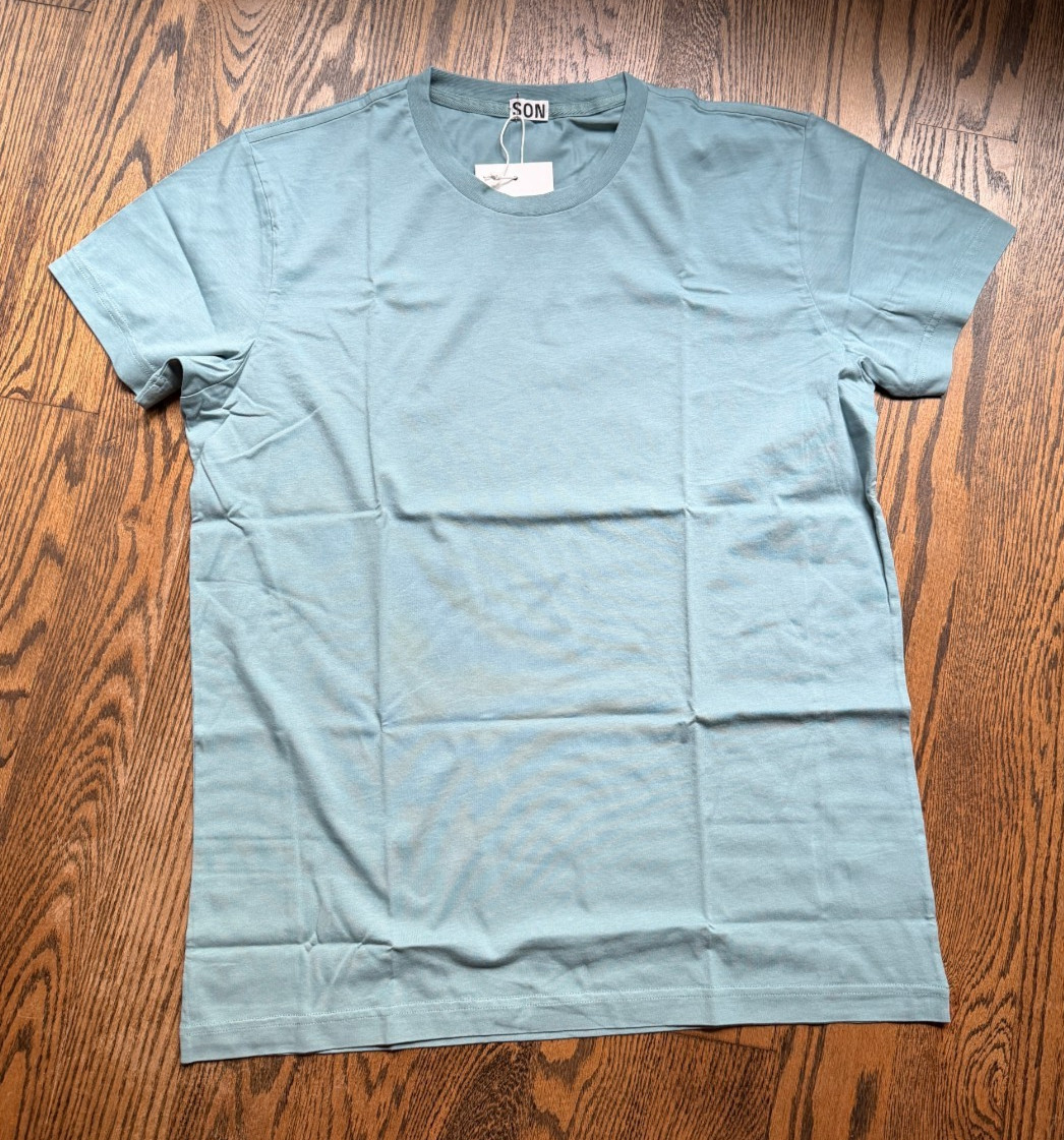 Son of a Tailor Smoky Blue Custom T-Shirt Large Supima Cotton gallery