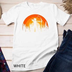 Retro Silhouette Archery Bow Arrow Shoot Target Sports Unisex T-shirt