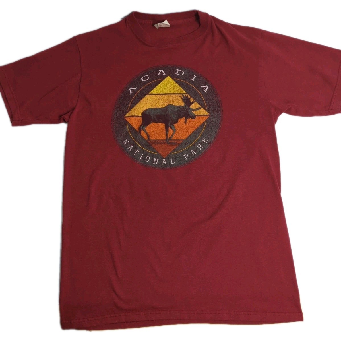 Acadia National Park Moose Tshirt Eco Mountain Travel Maine USA No Size Tag M L gallery