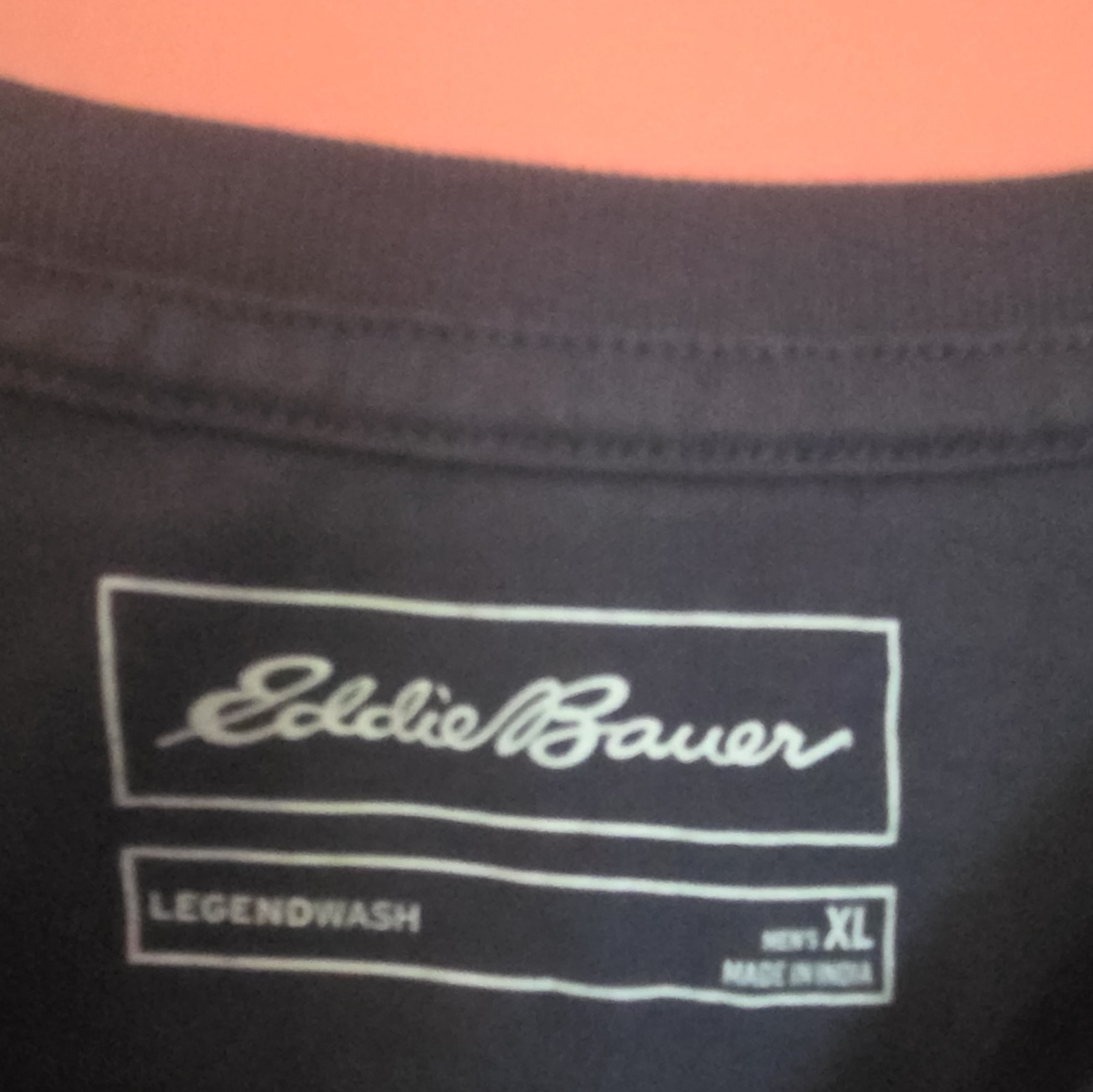 Eddie Bauer LegendWash Men's Solid Crew Neck Short Sleeve Black T-Shirt XL gallery
