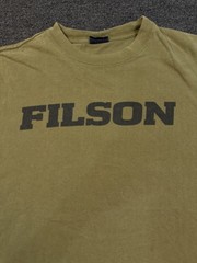 Filson Spellout Print Oversized Heavyweight Tee Shirt Men’s Medium Outdoor