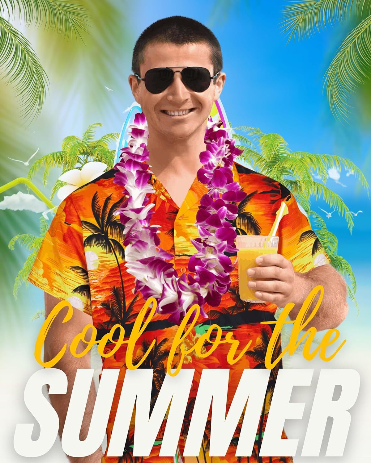 Men Hawaiian Shirt Casual Short Sleeve Undershirt Cruise Tee Beach Holiday Party gallery
