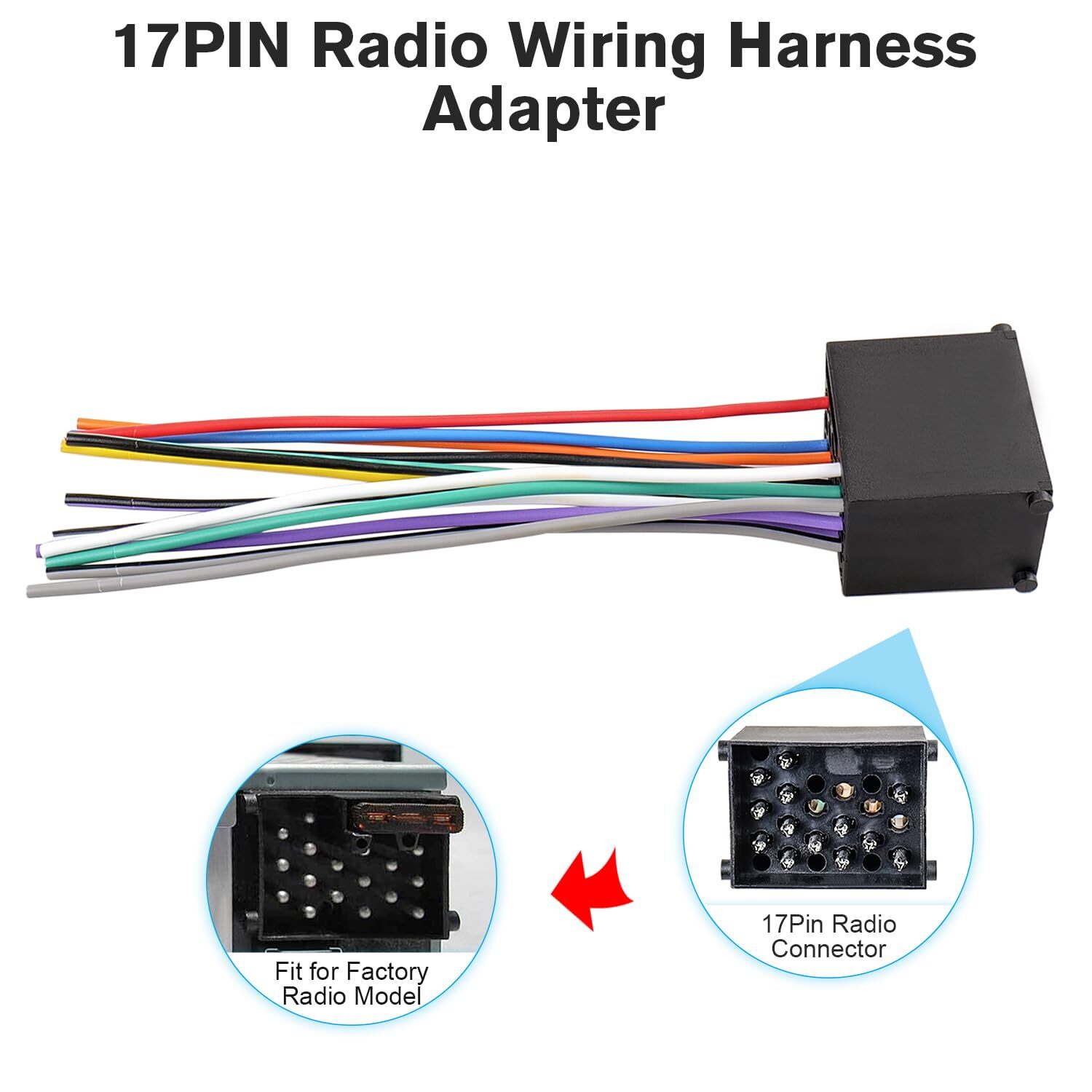Stereo Wiring Harness Compatible with BMW E30 E31 E32 E36 E38 E39 E46 Z3 Z8 X...