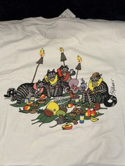 2013 Crazy Shirts Hawaii B Kliban Cat 2XL HAWAII LUAU White S/S NWT XXL