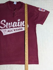 Vintage Russell Athletic Baseball Swain All Stars Little League Softball #8 Wood