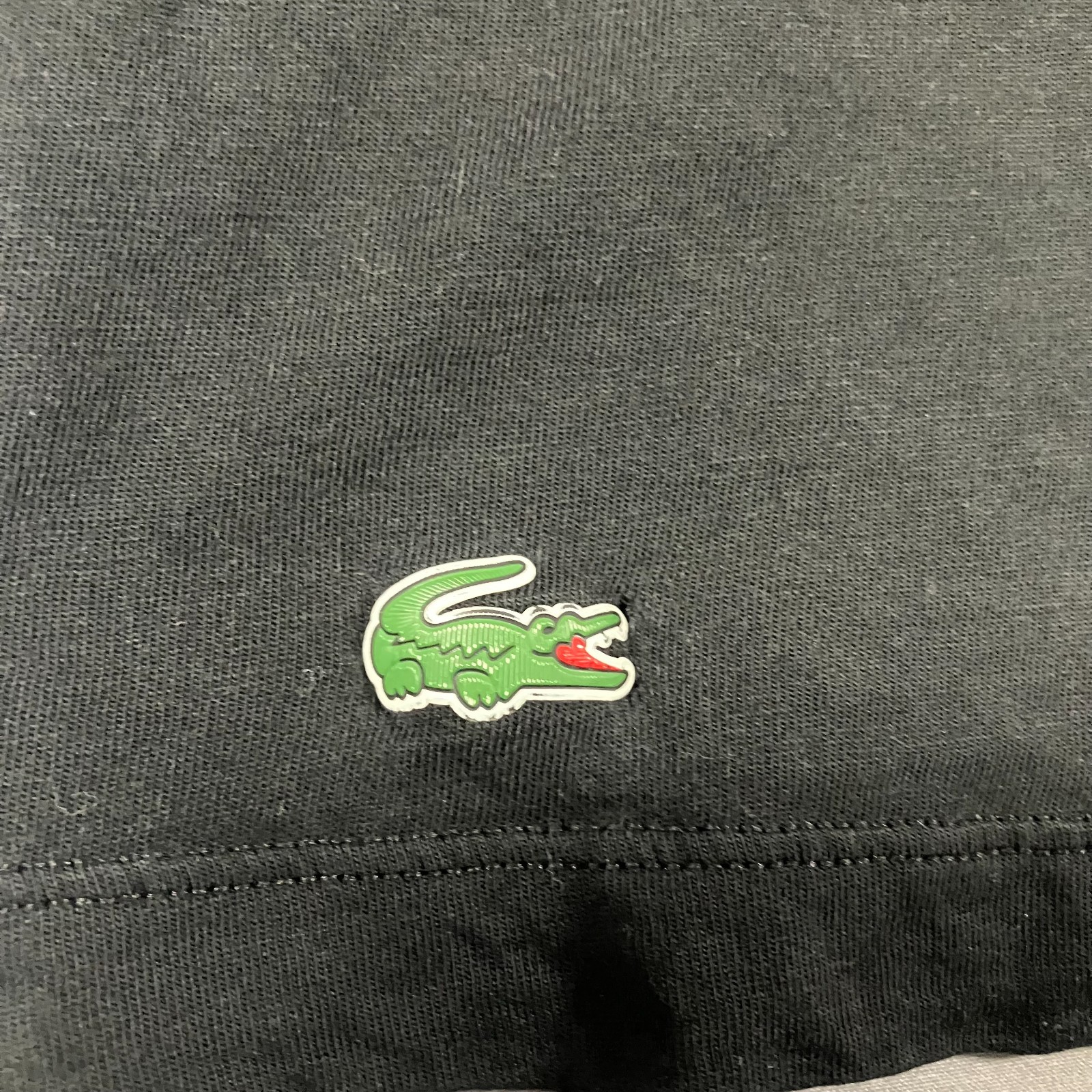 Lacoste Crew Neck T-Shirt Men’s XXL Black Short Sleeve 100% Supima Cotton gallery