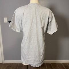 Hanes Authentic Gray T-Shirts 10 Pack Mens Large L Cotton Crew Neck Bulk Tees