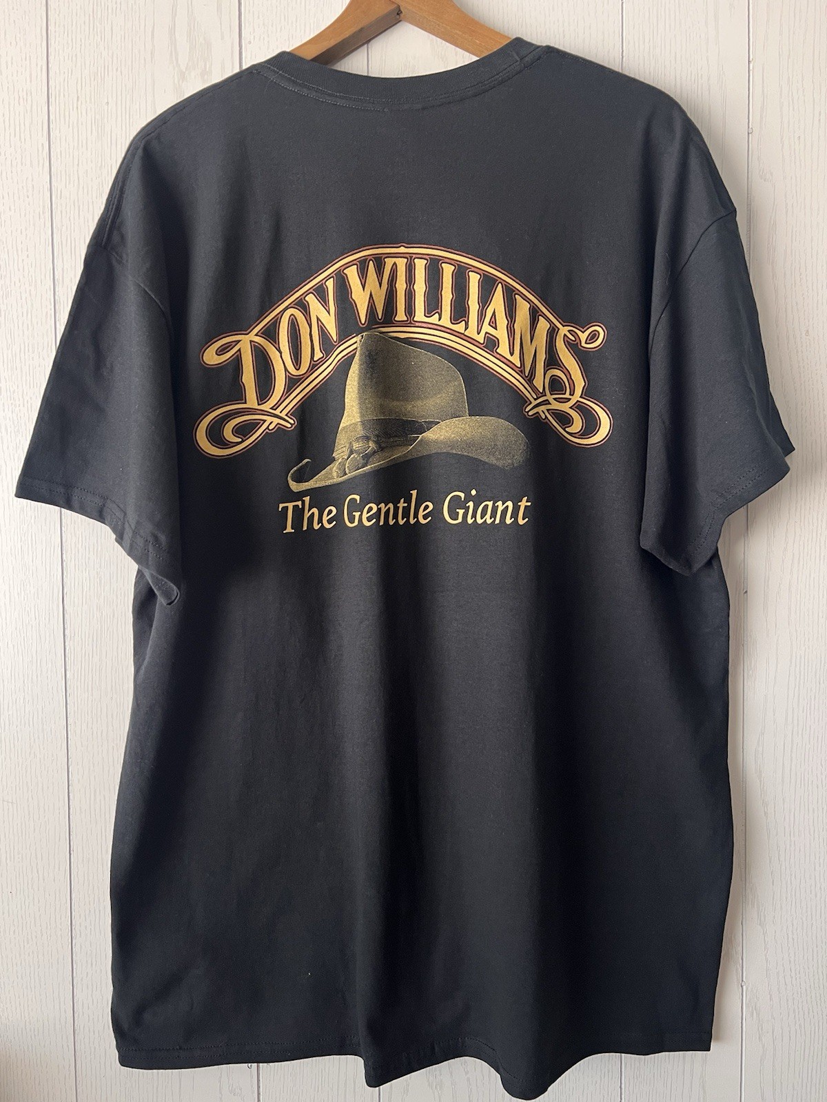 DON WILLIAMS The Gentle Giant Double Sided XL Crewneck T-Shirt Country Music gallery