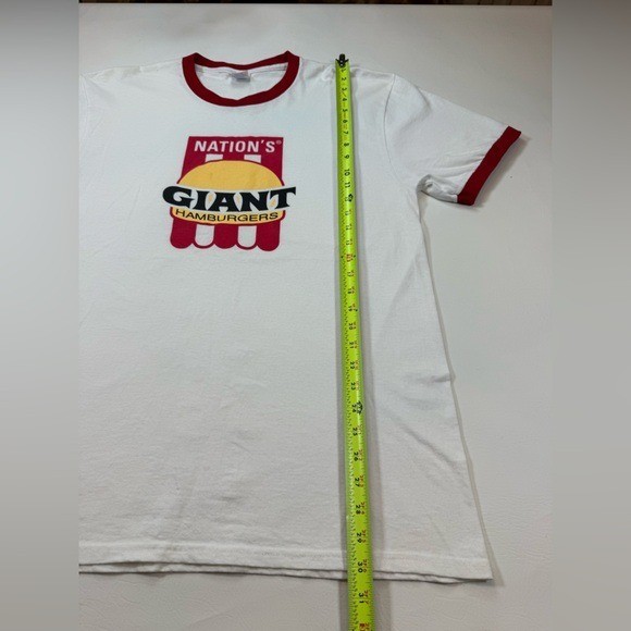 Vintage Y2K tee Nation’s giant hamburgers large red hippie festival (bin KK5) gallery