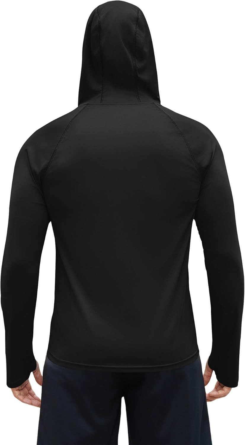 Men's UPF 50+ Sun Protection Hoodie, True-to-Size Long Sleeve UV gallery