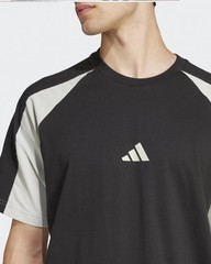 MENS Adidas Black White Essentials ColorBlock Jersey T-Shirt