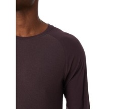 32 Degrees Men’s Ultra-Soft Long Sleeve Sleep T-Shirt, Plum, Size Large