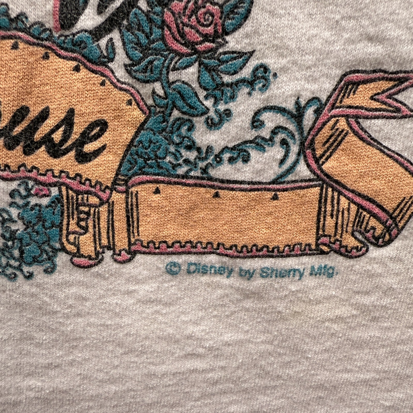 Vtg Disney Minnie Mouse Florida Graphic Mens L T Shirt Paisley Floral Dance 80s gallery