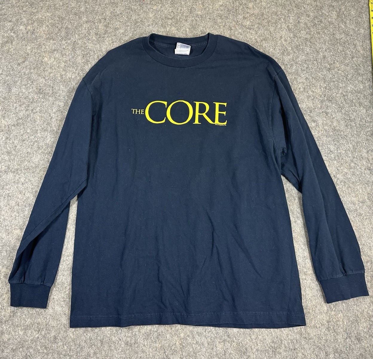 Vintage The Core Sci-Fi Movie Promo T-Shirt 2003 Aaron Eckhart Long Sleeve gallery