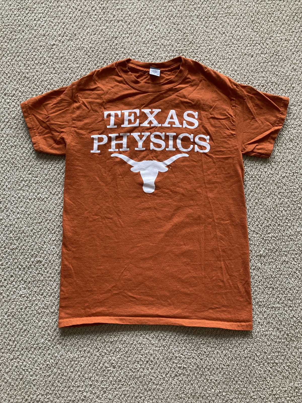 NEW Gildan Texas Physics UT Longhorns T-Shirt Size Small Unisex Burnt Orange gallery