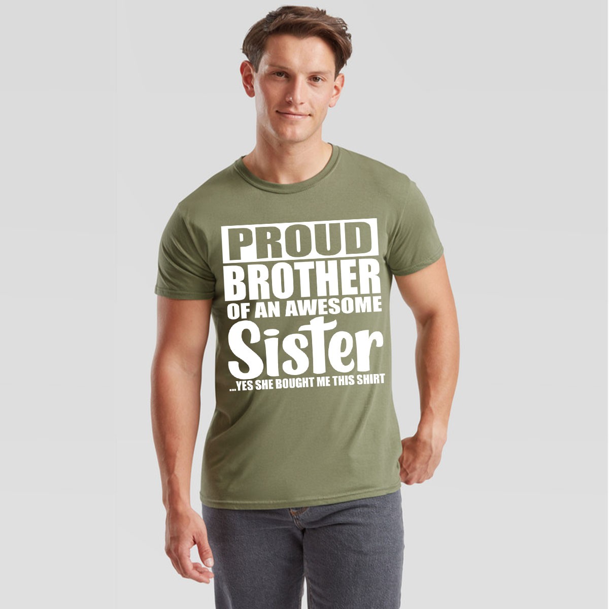 Funny Proud Brother T Shirt Siblings Birthday Gift From Sister Humor Mens Tee gallery