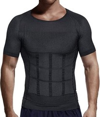 Men Slimming Tummy Control Tank Top Body Shaper Belly Chest Compression Shirt
