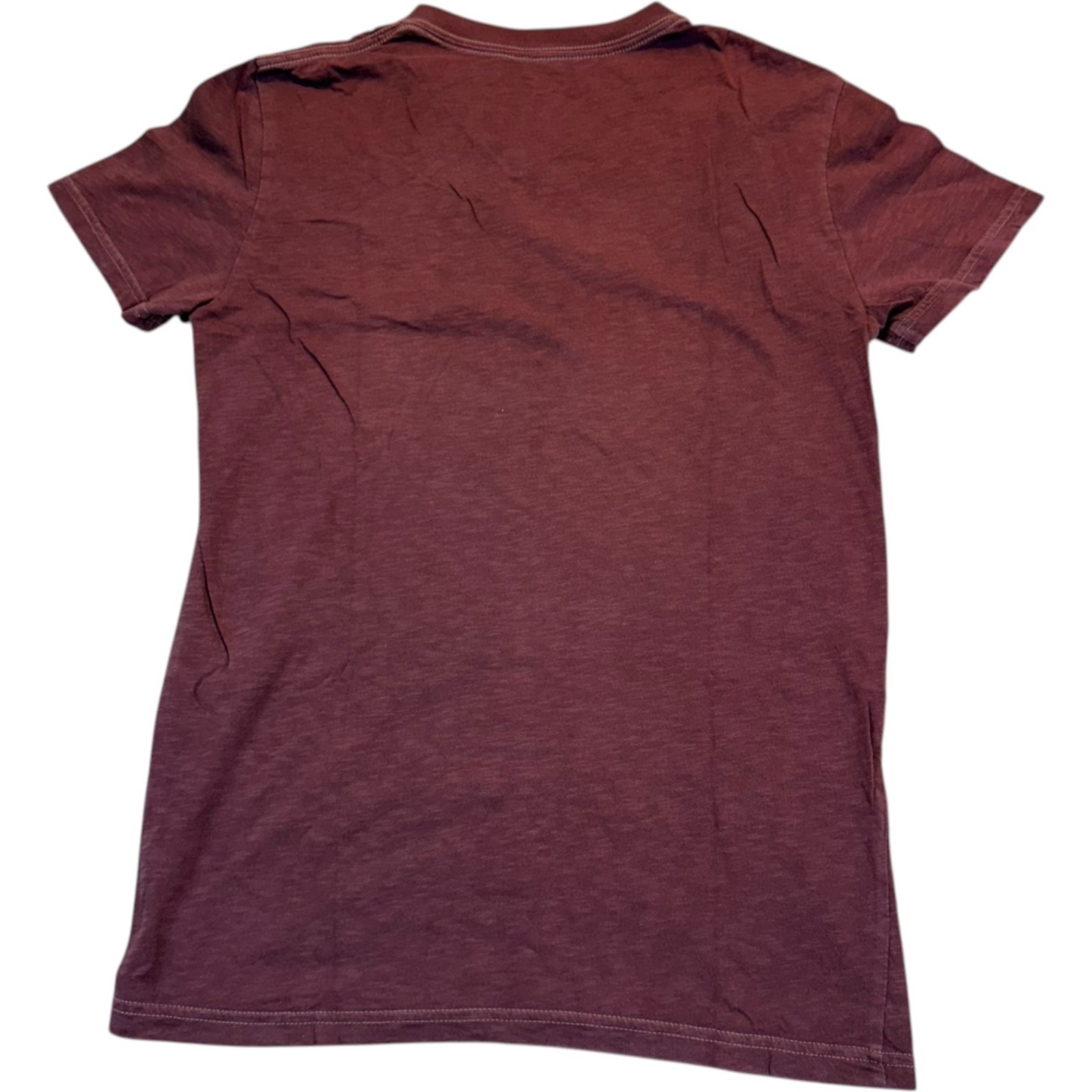 American Eagle Outfitters Men's Size XS/P Red V-Neck Plain Shirt 100% Cotton gallery
