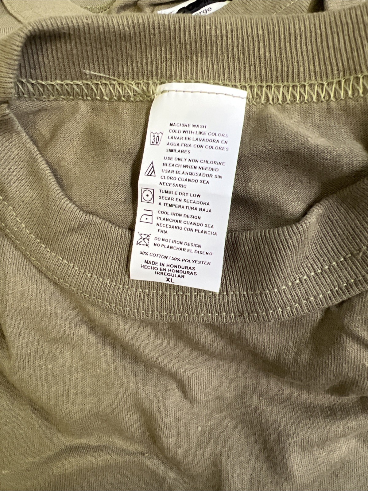 USGI Soffe 50 Poly 50 Cotton T-shirts Xlarge Short Sleeve Crew TAN 499 XL 2pack gallery