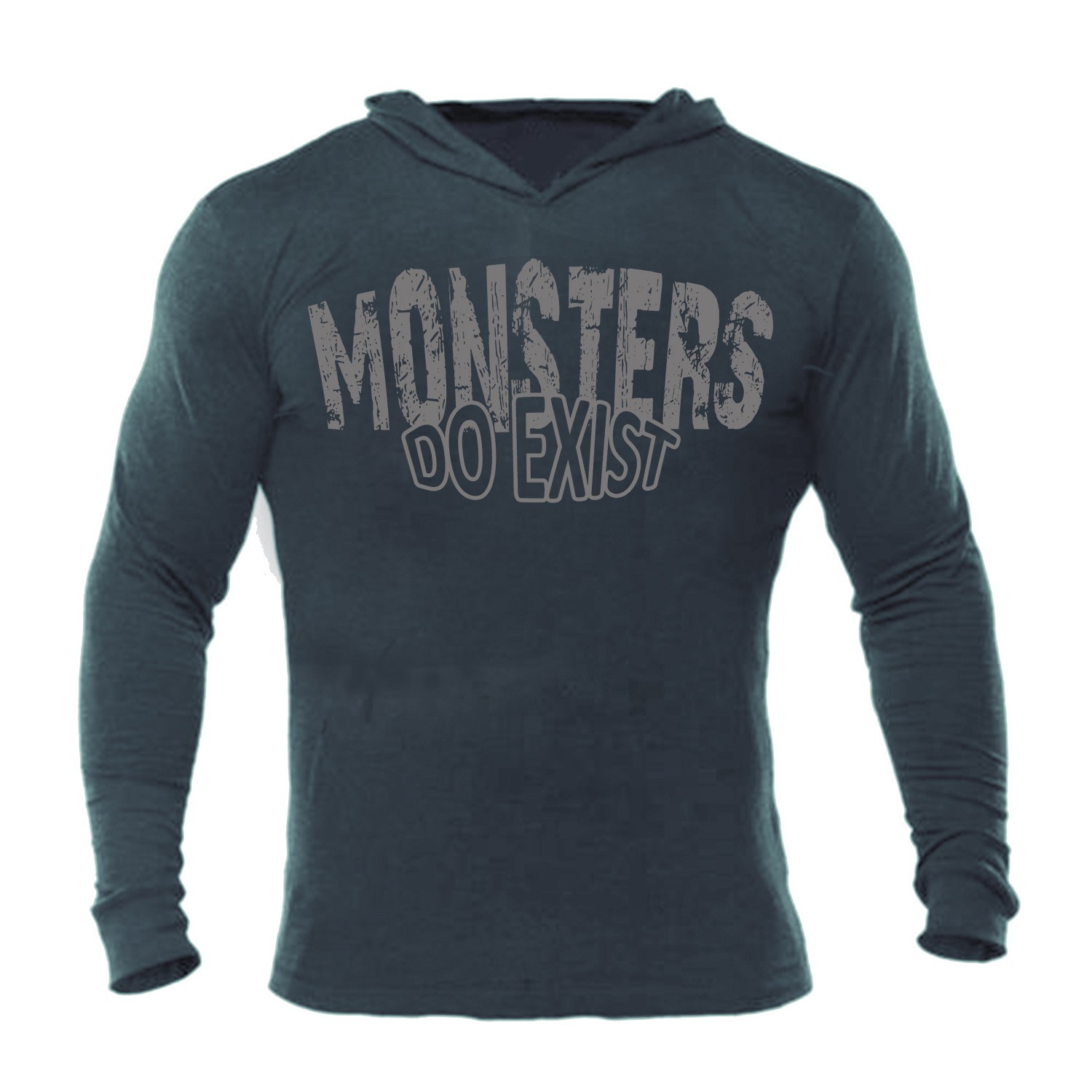 Iron Gods Monsters Do Exist Muscle Hoodie Gym Weightlifting Pullover Workout gallery
