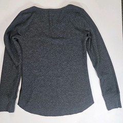 Mens Thermal Tee Size Medium Grey Athleisure Warm Comfort Layering Top