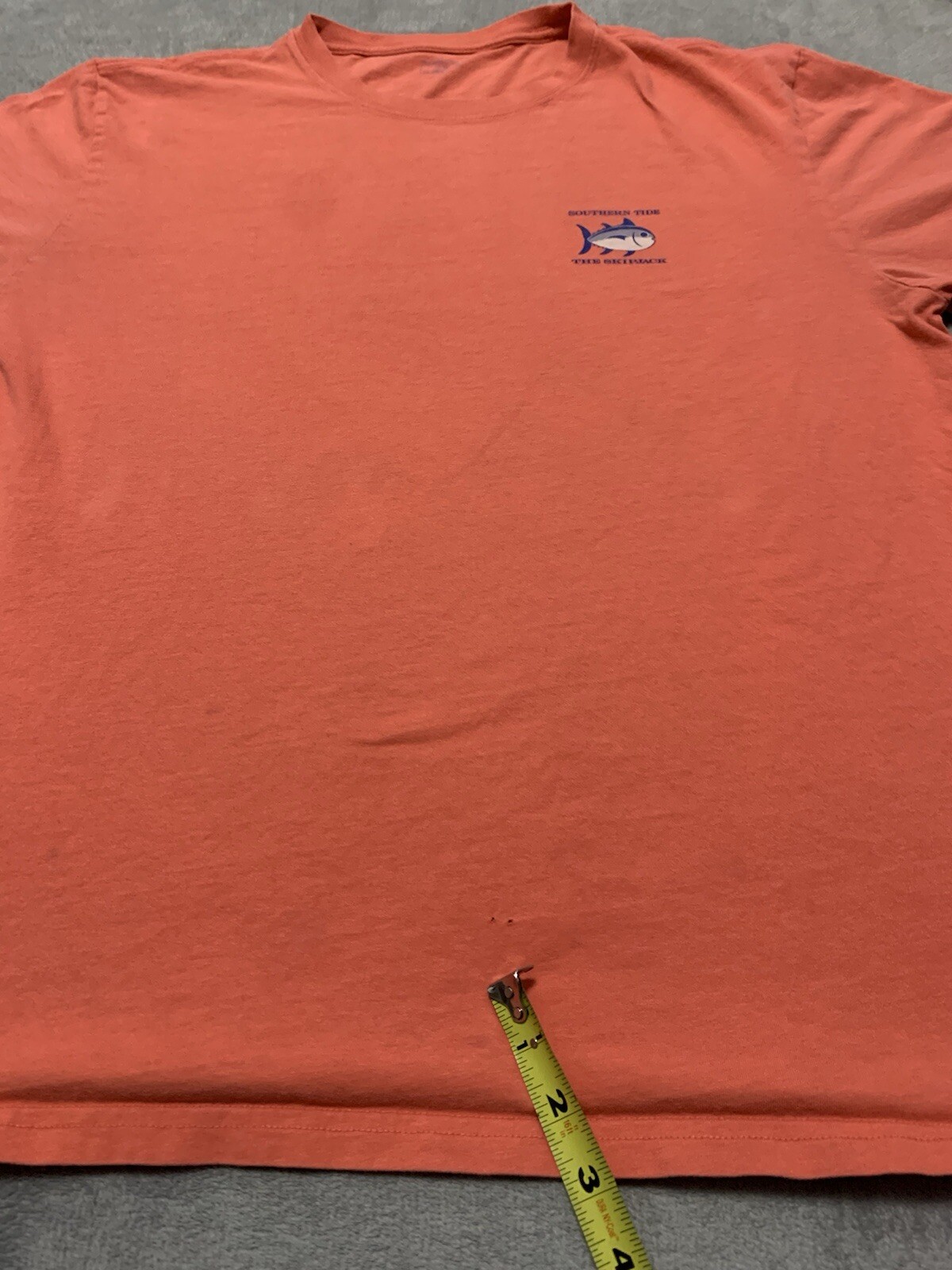 Southern Tide Mens T Shirt XL Salmon Pink Short Sleeve Fishing Skipjack Boat gallery