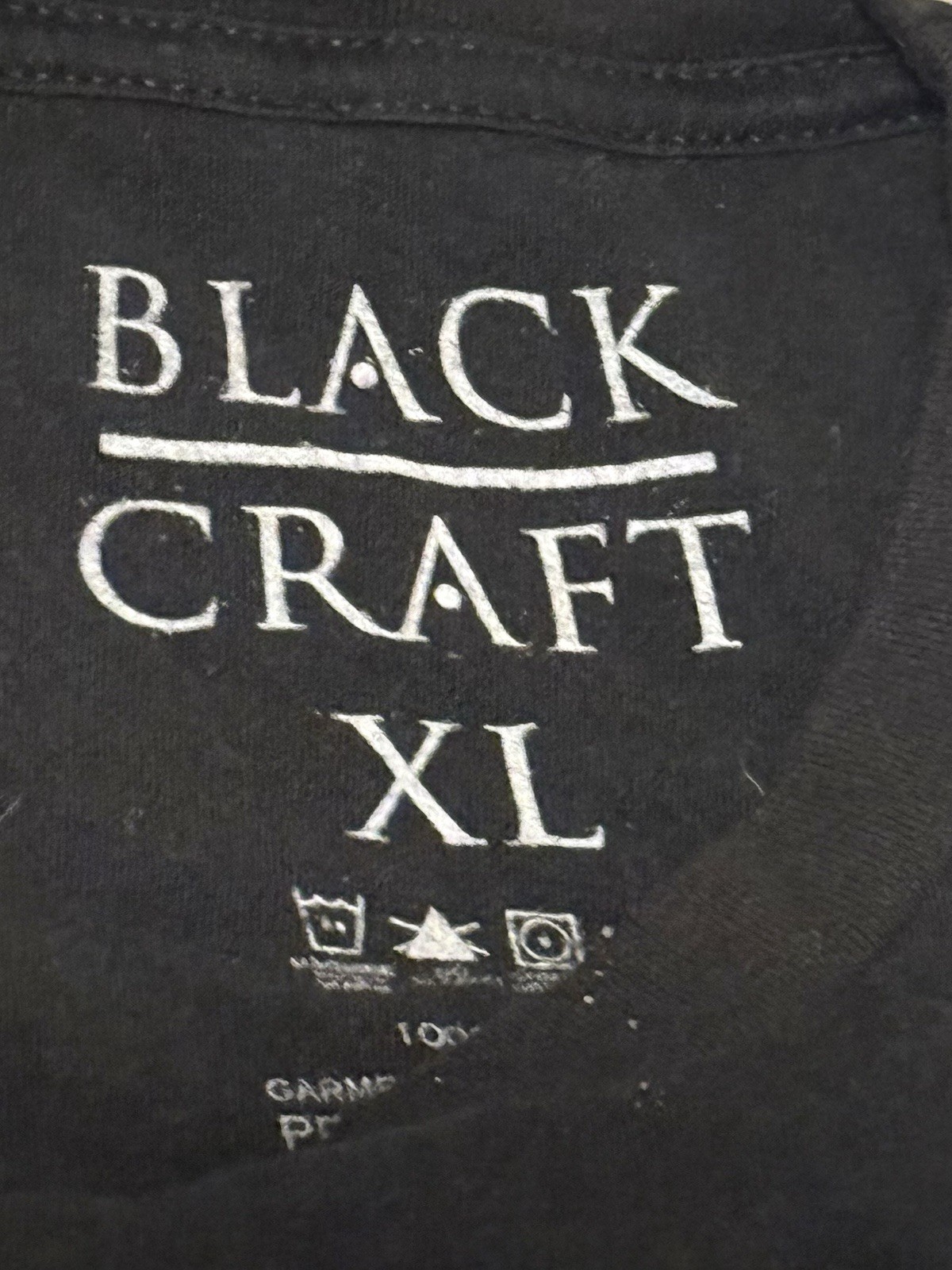 BLACKCRAFT CULT BCC Baphomet Short Sleeve Cotton Mens T-Shirt XL Black White gallery