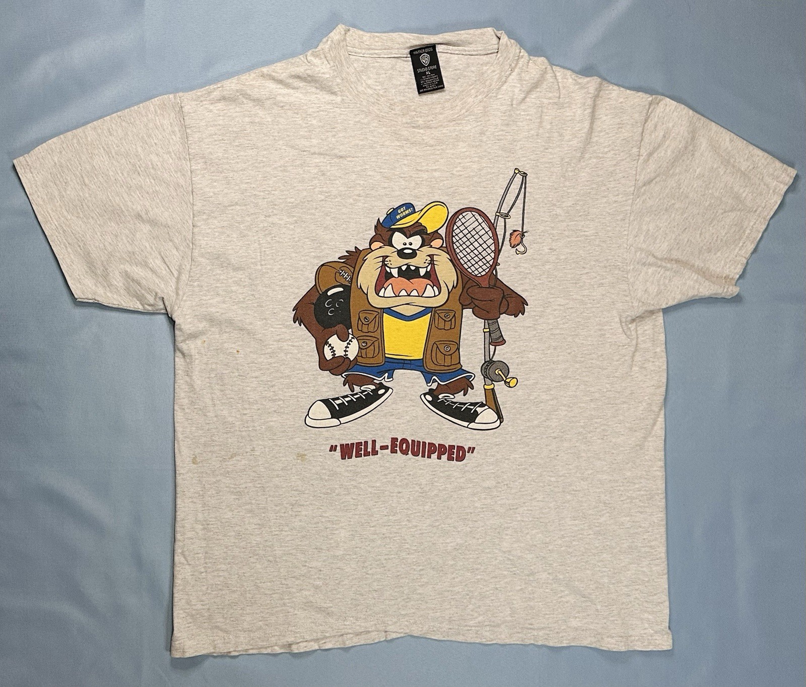 Vintage Taz Looney Tunes T-Shirt XL Warner Bros Studio Store 90s USA gallery