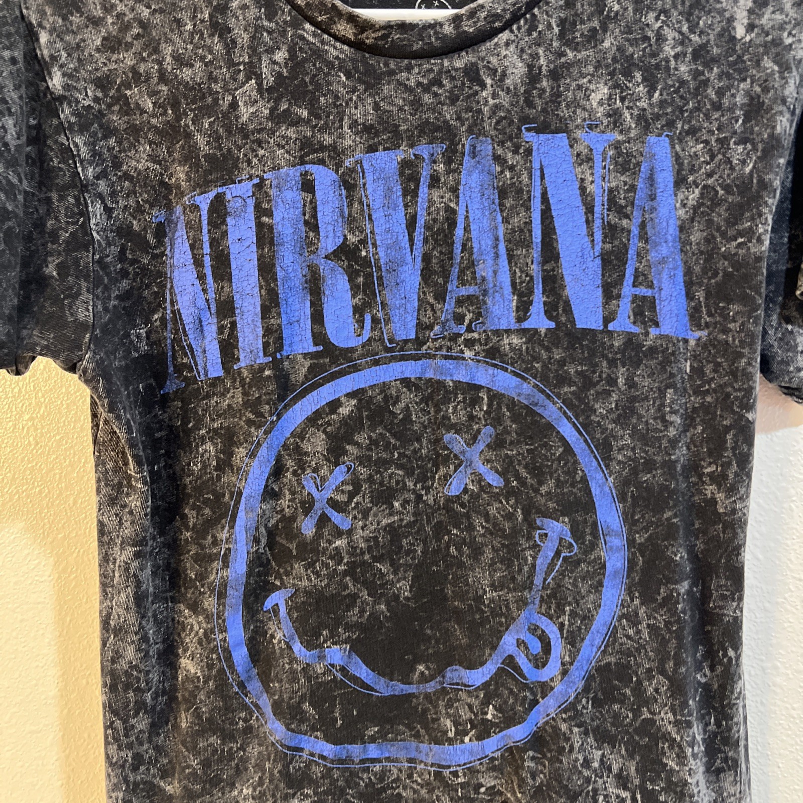 Nirvana Music acid wash t-shirt Size Small Vintage Music 90s hip hop classic 80s gallery