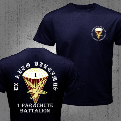 1 Parachute Battalion South African Army Parabats Paratroopers T-shirt gallery