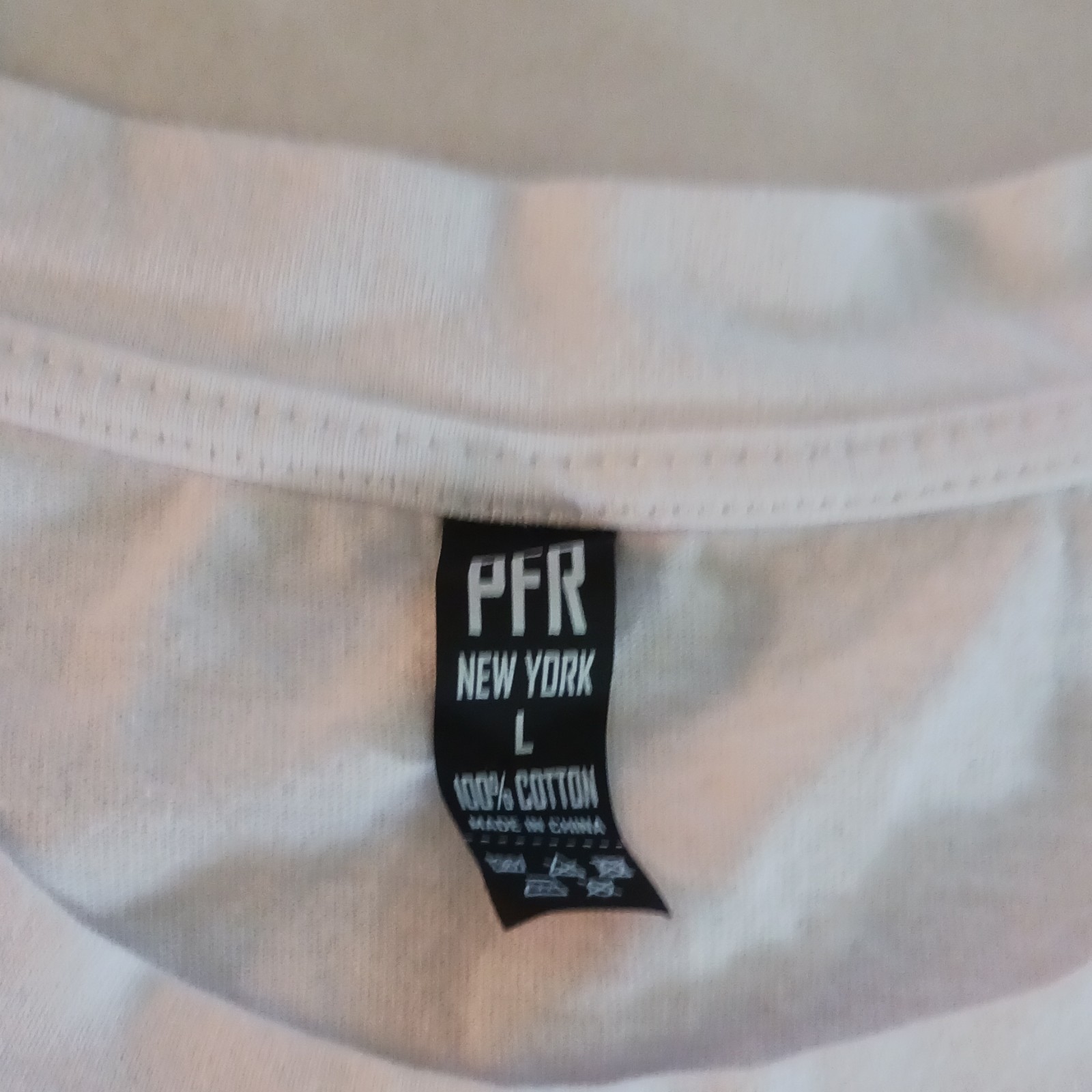 PFR New York Womens L White Crew Neck Floral Bunny Graphic T-Shirt gallery