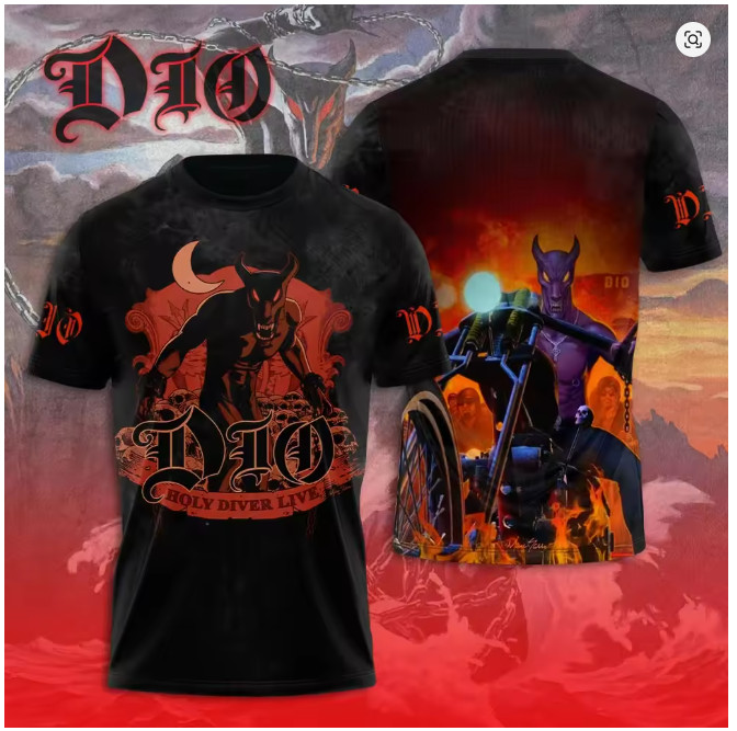 Holy Diver Live Dio 3D T Shirt Adult S–4XL Inclusive Sizing LH474 gallery